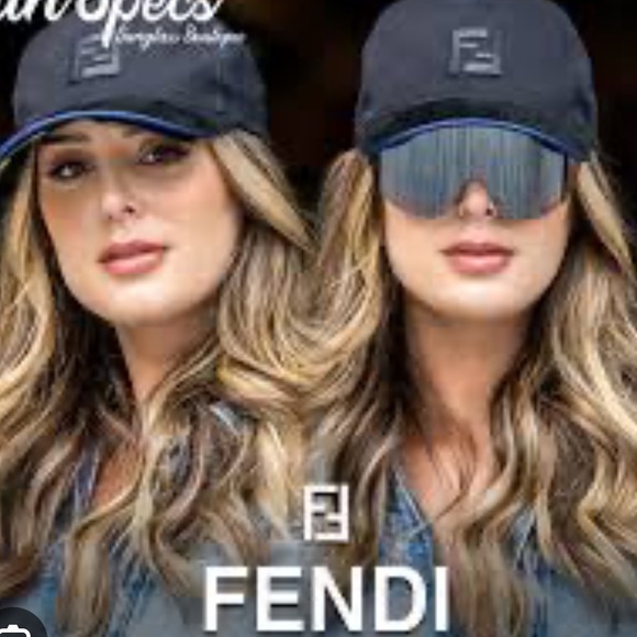 Fendi Eyecap Sunglasses Beige/Bordeaux Mirror - FENDI main image 1